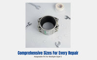 304 Stainless Steel Connector, Double Leak Repair Coupling, Water Joint, Polished Finish