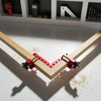 Sturdy Aluminum Alloy 90 Degree Corner Clamp Corrosion-Resistant 90 Degree Positioning Square Lightweight Right Angle Clamping Square Easy to Use for Carpenters