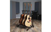 Locking Casters 5-Guitar Rolling Stand Foam Padded Foldable Guitar Rack on Wheels Universal Fit 5-Slot Instrument Display Stand for Band Members, Musicians, Studio, Stage, Music Room