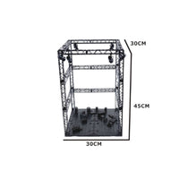 Industrial-Style Model Display Stage Standalone Display Stage with Frame Sturdy Backdrop Stand Modular for Hobbyists, Dioramas