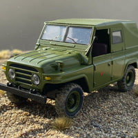Beijing 212 Car Toy Sound and Light Effects 1:24 Scale 4x4 Model Pull-Back Action Diecast for Collectors, Kids, Shelf Display