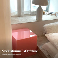 3 Pieces Minimalist Design stackableing Acrylic Table Set Pastel hues space-efficient accessory Table Multi-Functional Nightstand Transparent compsinglent for Apartment Dwellers, Interior Designers, Living Room, Bedroom, Small areas, Retail outlet