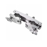 Alloy Drum Cymbal Mount Heavy Duty Adjustable Cymbal Holder Chrome Finish Drum Set Extension Clamp Quick Release for Percussionists, Live Performance