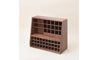 Wooden Lipsticks Holder Multifunctional Desktop Organizer with Compartments Versatile Makeup Holder for Vanity, Dorm Room