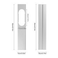 2 Pieces Window Sealing Plate Assembly Silver-Finish Conditioner Window Plate Adjustable Hardware for Homeowners