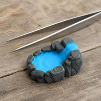 Miniature Lotus Pond and Rockery Landscape Ornaments for Sand Table Decor