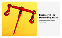 High Strength Ratchet Load Binder Drop Forged Heavy Duty Chain Binder Secure Locking for Riggers, Farmers, Transportation, Industrial Use