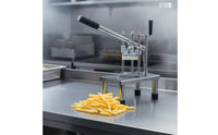 French Fry Cutter Multi-Functional Manual Potato Slicer Heavy Duty Stainless Steel Potato Chipper for Restaurants, Commercial Kitchen