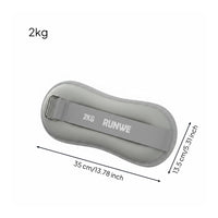 Padded Adjustable Ankle Weights Metal Buckle Wrist Weights Cushioned Fitness Gear Stitched Edging
