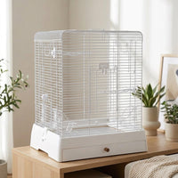 Tabletop Bird Cage with Removable Tray, Indoor Parrot Cage for Home Use, Budgie Parakeet Enclosure, Compact Cockatiel Cage for Small Pets