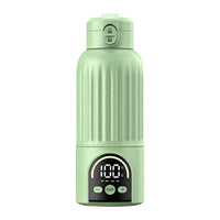 Heated Travel Mug with Touch Control Rechargeable Heating Cup with Digital Display Cordless Electric Heating Cup for Commuters, Car, Infant Feeding
