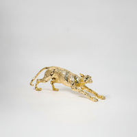 Leopard Sculpture Sleek Leopard Statue Elegant for Office, Art Collectors