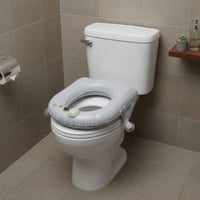 Inflatable Toilet Seat Cushion Non-Slip Suction Cups Portable Toilet Seat Pad Self Restroom Accessory for Elderly Individuals