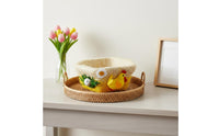Easter Chick Basket Handmade Sisal Fiber Easter Basket Glitter Finish