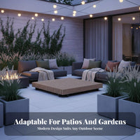 4 Pieces Weather Resistant 4-Piece Conversation Set sturdy Duty Frame Outdoor Furniture Removable pad protectors Patio Seating Thick pads for Hotel Managers, Business Owners, Terrace, Courtyard, waterfront, Backyard