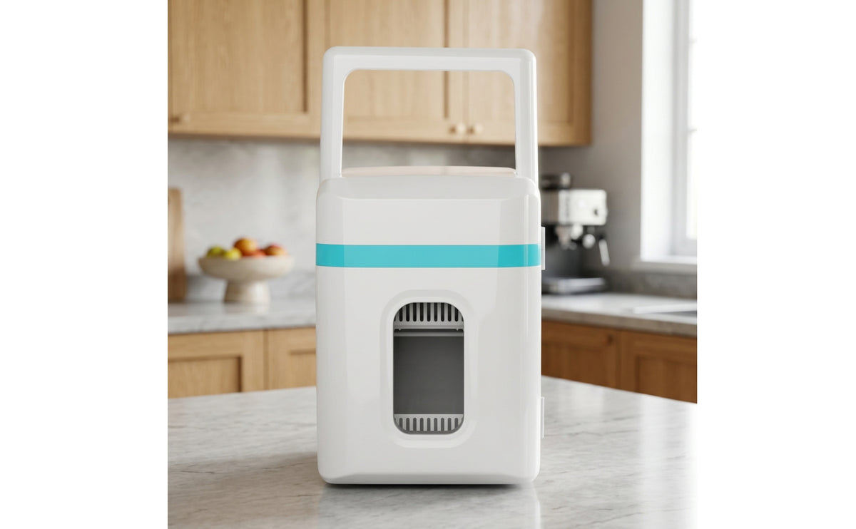 Cooling and Heating Mini Fridge Compact Mini Refrigerator Thermoelectric Tabletop Fridge Electric for Students, Professionals, Commuters, Bedroom