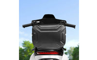 Hard Shell Scooter Rack Bag Water Resistant Rear Rack Bag Reflective Strip Two-Wheeler Accessory PVC Leather