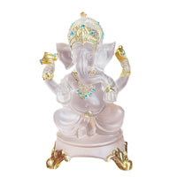 Southeast Asian Zen Style Ganesha Resin Figurine for Home Decor