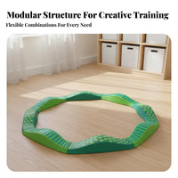 8 Pieces Sensory Development Wavy Balance Beam Stable Kids Tactile Path Long-Lasting Kids Balance Trail Even Edges for Preschoolers, Toddlers, Kindergarten, Indoor, Playroom