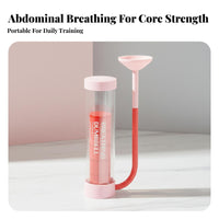 Breathing Dumbbell Portable Lung Capacity Easy to Clean Abdominal Breathing for Athletes, Swimmers, Workout, Travel, Relaxation