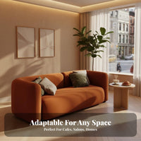Back Accent Chair Cream Design Modern Seating Sofa Light Luxury Aesthetic Seating Furniture for Adults, Readers, Cafe, Beauty Salon, Apartment