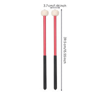 Mallets with Felt Heads Low-Register Timpani Mallets Soft Percussion Sticks for Percussionists, Drummers, Performance, Rehearsal