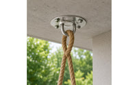 Hanging Loop Plate Four Holes Ceiling Hanger Plate Polished Finish for Overhead