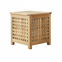 Japanese aesthetic Square End Table with Shelf Space-Saving Square Accent Table Multi-Functional Nightstand Multipurpose for Small Apartment Dwellers, Homeowners, Students, Living Room, Bedroom, Guesthouse, Entryway