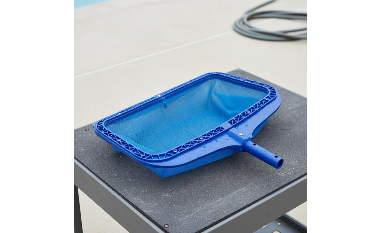 Deep Mesh Pool Net Heavy Duty Debris Skimmer Net Strong Frame