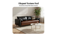 French and aesthetic Two-Seater Loveseat Light Luxury 2-Seater Loveseat Vintage Design Sofa Retro styling for Apartment Dwellers, Boutique Owners, Homeowners, Reception Area, Lounge, Office, Bedroom