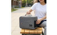 Insulated Meal Carrier Zippered Meal Carrier with Pockets Lightweight for Adults, Commuters, Picnic, School, Travel