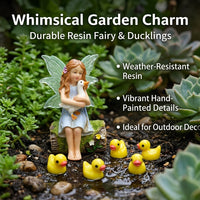 Cartoon Fairy Garden Mini Ducks, Multi-Color Mini Resin Animals for Indoor Decor, Micro-Landscape & Pond, Glow in Low Illumination Animal Figurines