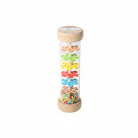 Rain Early Learning Rainfall Sound Tube Colorful Pattern Rainstick Shaker for Young Children, Preschool