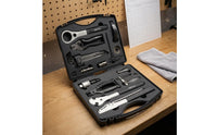 Cycling Repair Tool Box Foam Compartments Bike Tool Kit Bike Repair Tools Easy to Use Sports Equipment Long-Lasting Steel
