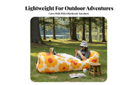 Wind-Inflated Couch Pump Inflation Wind-Filled Lounger Quick Setup Inflatable Lounger for Campers, concert Attendees, Music concerts, outdoor grounds, Hiking Trips