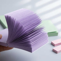 Multicolor Sticky Notes for Students Color with Long Strips, Paper Note Pads Set, 100 Sheets Each, 5 Medium