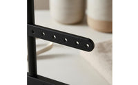 Open Frame Jewelry Display Stand Perforated Metal Jewelry Organizer Minimalist Necklace Holder Tray Base