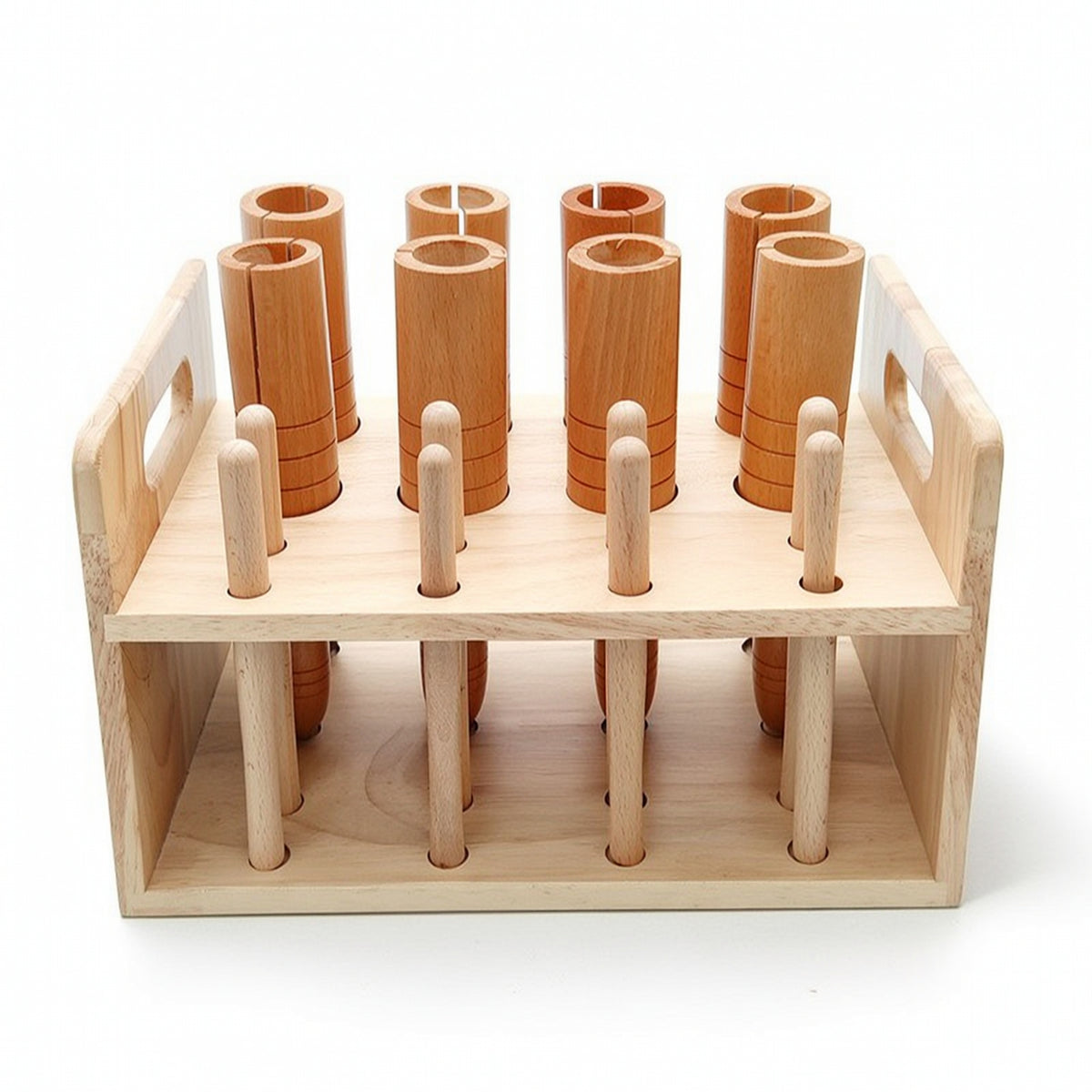 Rhythm Percussion Instrument Exploratory Wooden Percussion Set with Rack Complete for Teachers, Music Room