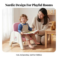 Ergonomic Backrest Height-Adjustable child's Seat Sturdy Construction Adjustable-Height child's Seat Stable Design childs' Furniture Easy to Clean for Toddlers, Infants, Teachers, Kindergarten, Nursery, Daycare, Playroom
