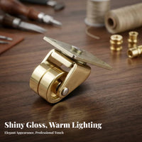 Gold-Colored Vertical Piano Swivel Caster Polished Vertical Piano Caster Rectangular Mounting Plate Instrument Hardware Metal