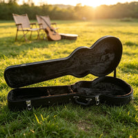 LP Guitar Case Sheltering Hard-Cover Guitar Case Textured for Guitarists