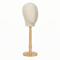 Mannequin Head with Stand Smooth Display Head with Stand Professional Hat Display for Retailers, Milliners, Shop Window