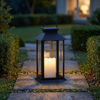Hanging Solar Lantern Clear Glass Garden Light Replacement Part