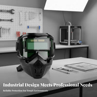 Auto Darkening Metalworking Helmet Glare Reduction Auto-Darkening Metalworking Helmet Welder Hood Adjustable Headband