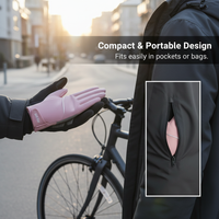 Women's Winter Cycling Gloves with Windproof, Waterproof, and Touchscreen Features