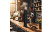 Thickened ABS Plastic Coffee Knock Box Leak-Proof Espresso Knock Box Removable Bar Coffee Puck Disposal Container Reduces Noise for Baristas, Cafe