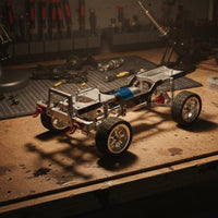 1/12 Scale Metal RC Chassis DIY Modification RC Chassis Frame Front and Rear Axle Assembly for Modders