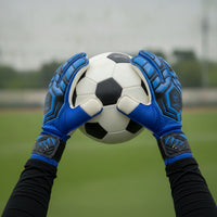Goalkeeper Gloves with Finger Protection Adjustable Goalkeeper Gloves with Latex Palm Comfortable for Goalkeepers, Goalies