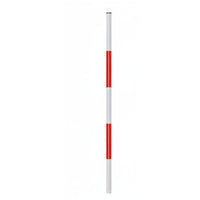 High-Contrast Colors Red and White Survey Pole Pointed Tip Telescopic Survey Pole Surveying Equipment for Surveyors
