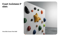 Grip Training Holds Indoor and Outdoor Use Shaped Climbing Grip Stable Mounting Easy Installation for Adults, Beginners, School